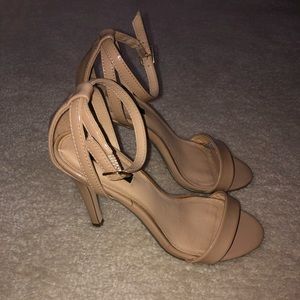 Forever 21 strappy nude heels